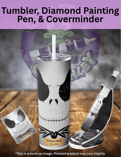 "Skeleton Mask" by ©Mrs Coffee Premium Accessories for Diamond Painting