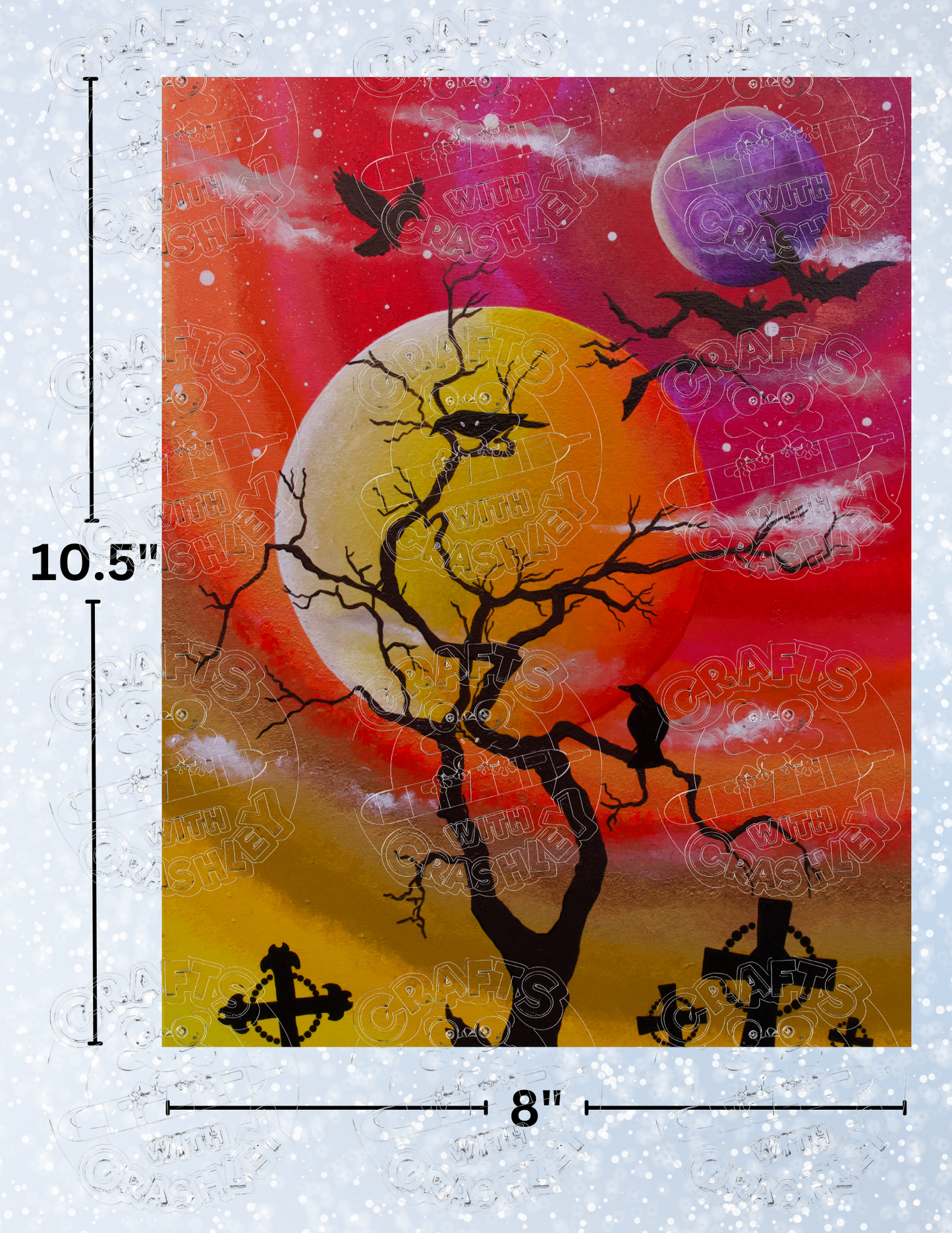 "All Hallows Glow" by ©Deborah Malcolm Premium Decorative Release Papers for Diamond Painting