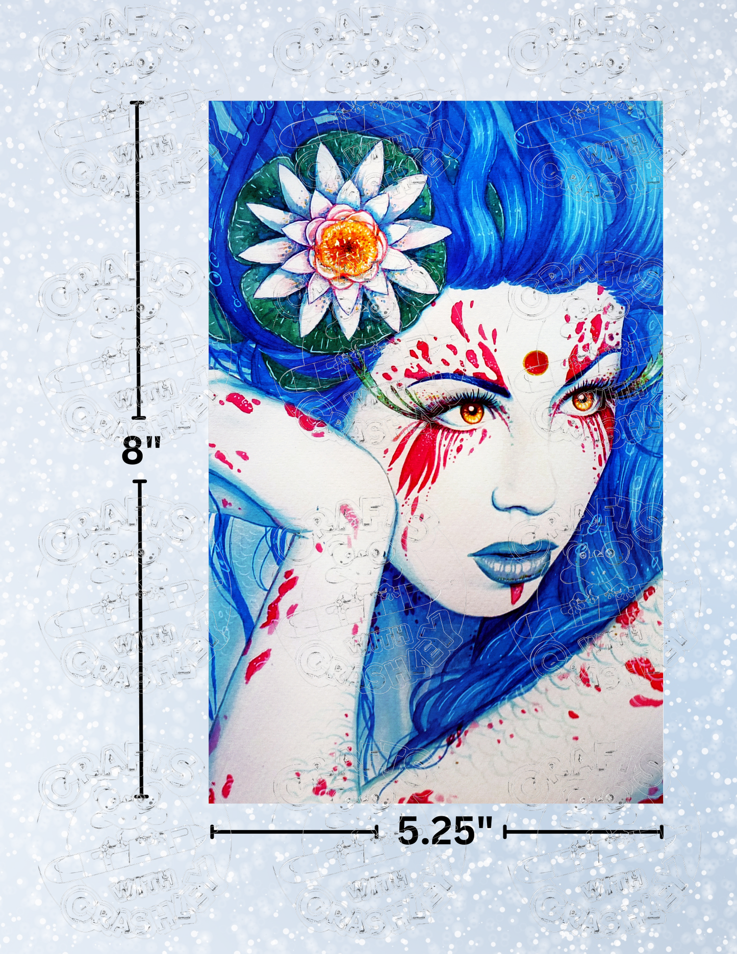 "Lady Koi" by ©JoJoes Art Premium Decorative Release Papers for Diamond Painting