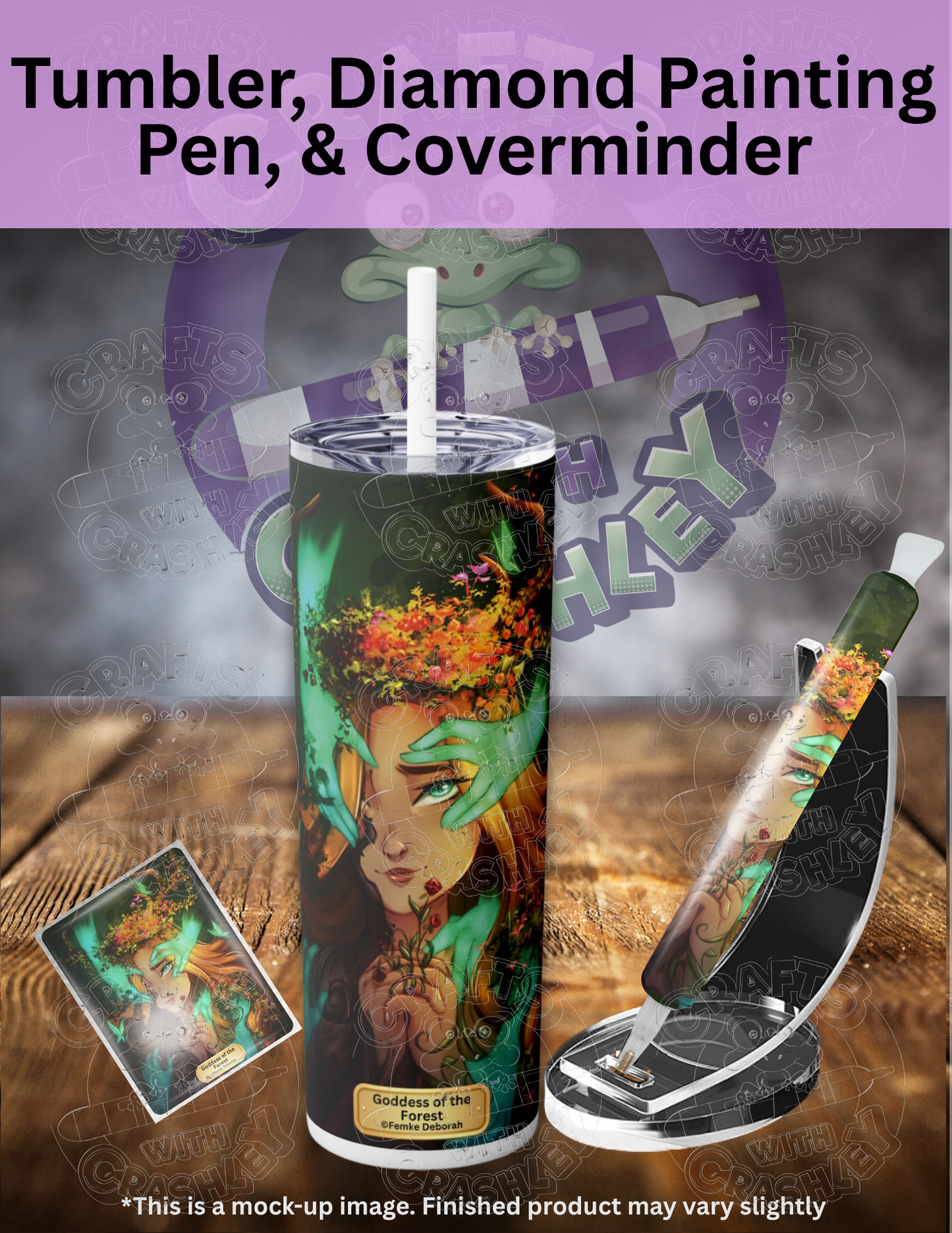 "Goddess of the Forest" by ©Femke Deborah Premium Accessories for Diamond Painting