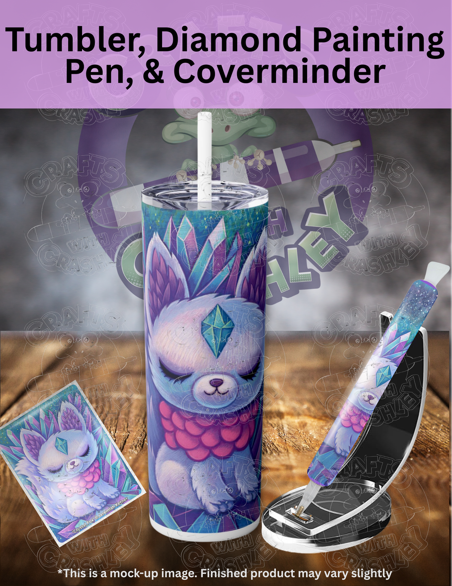 "Crystal Fox" by ©Jeremiah Ketner Premium Accessories for Diamond Painting