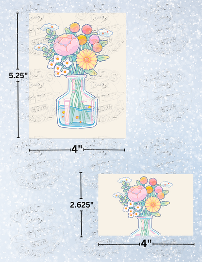 "Summer Bouquet Vase" by ©Hiroko Hashimoto Decorative Diamond Painting Release Papers