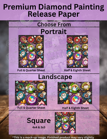 "Cat Lattes" by ©Brigid Ashwood Premium Accessories for Diamond Painting