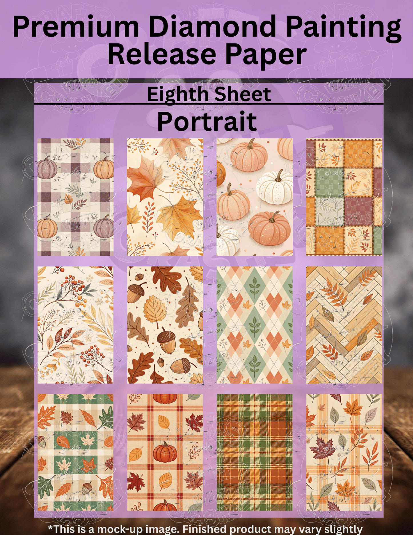 Cozy Fall Combo Pack Premium Release Paper for Diamond Painting