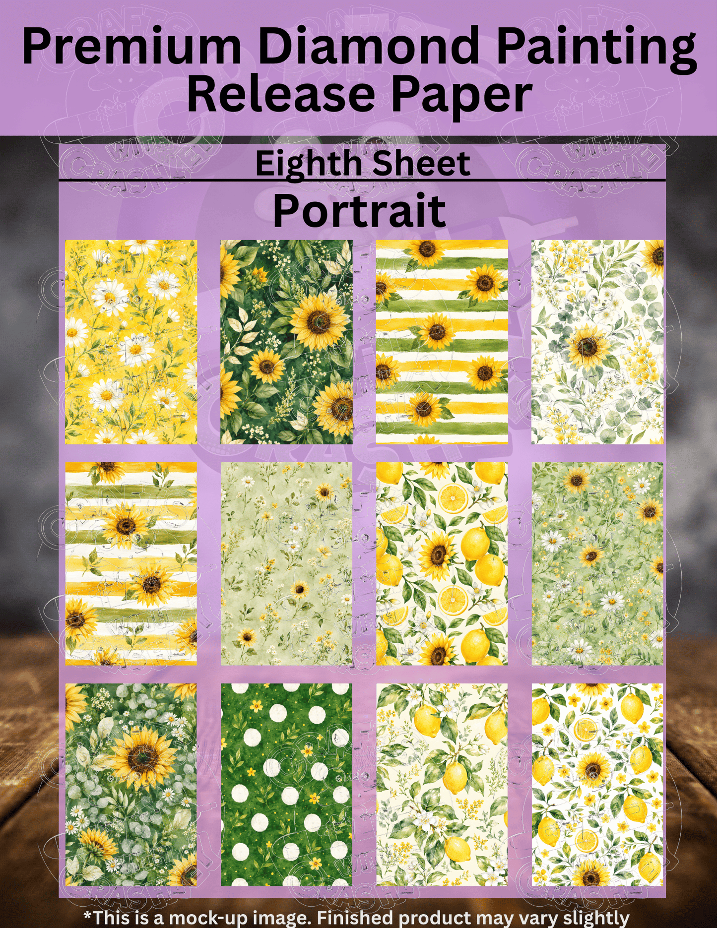 Summer Sunflower Combo Pack Premium Release Paper for Diamond Painting