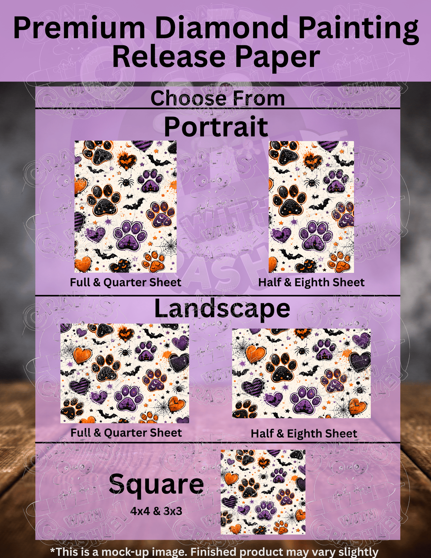 "Spooky Paw Prints" Premium Accessories for Diamond Painting