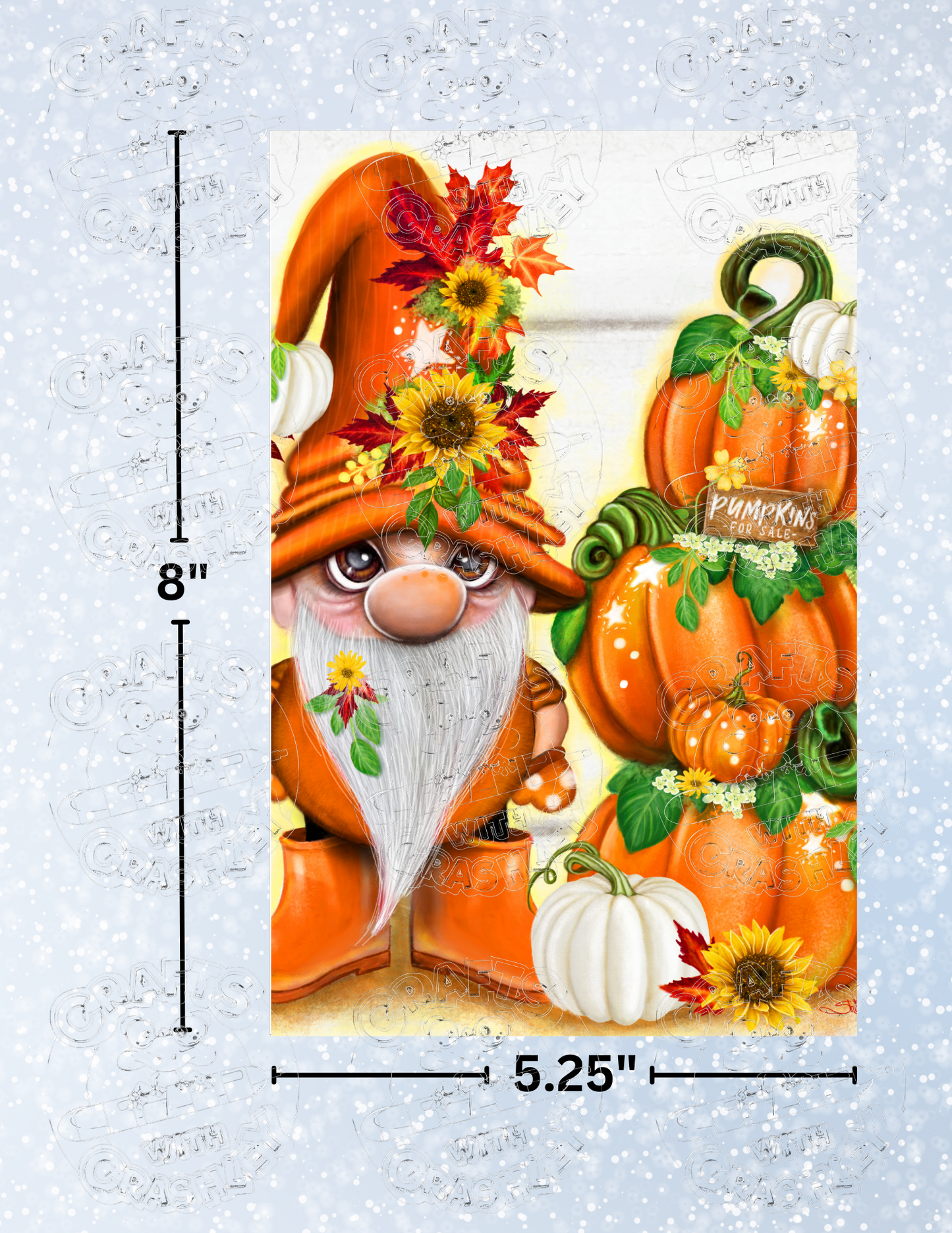 "Pumpkins for Sale Lil Gnomez" by ©Sheena Pike Premium Decorative Release Papers for Diamond Painting