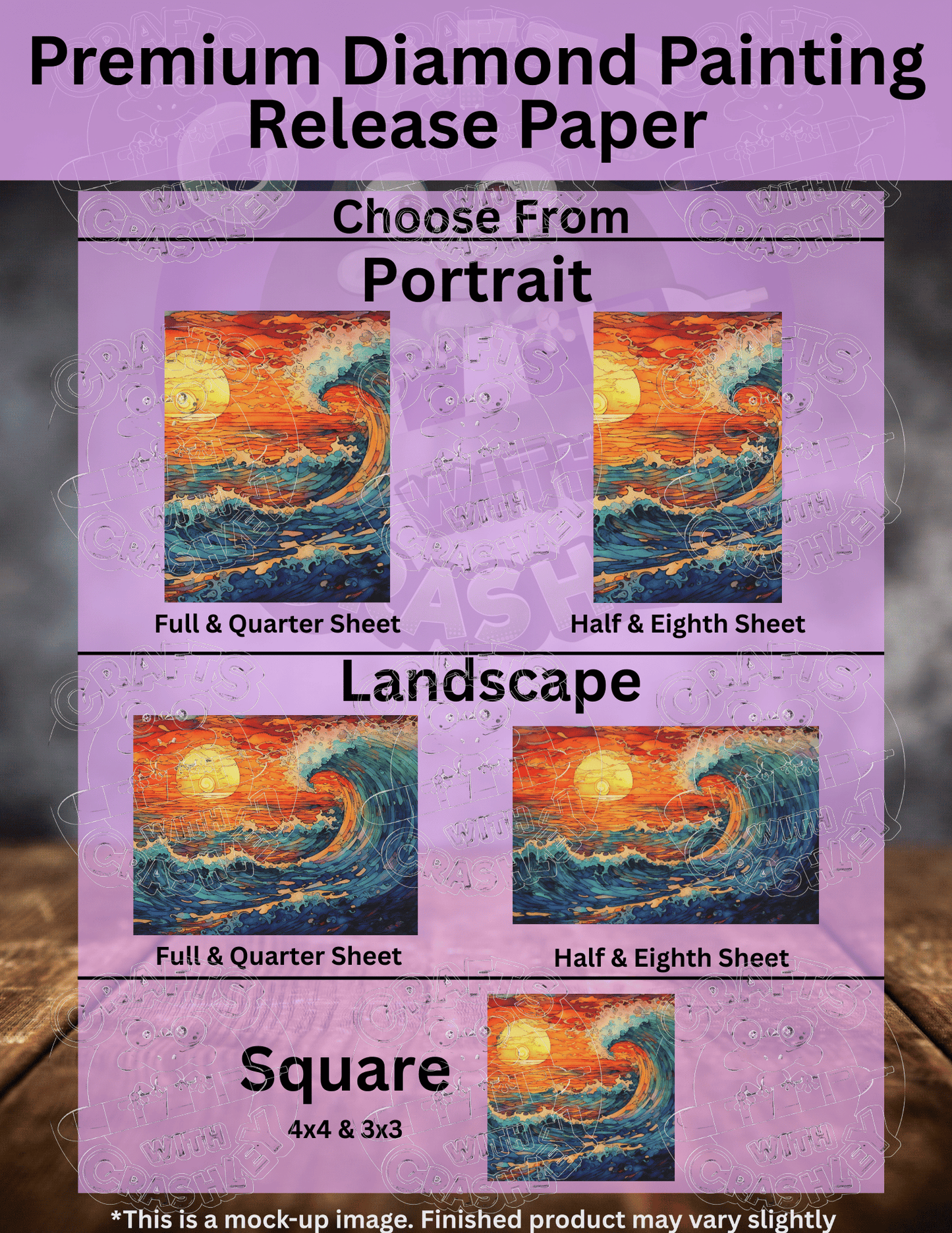 "Ocean Sunset" by ©Peggy Collins Premium Accessories for Diamond Painting