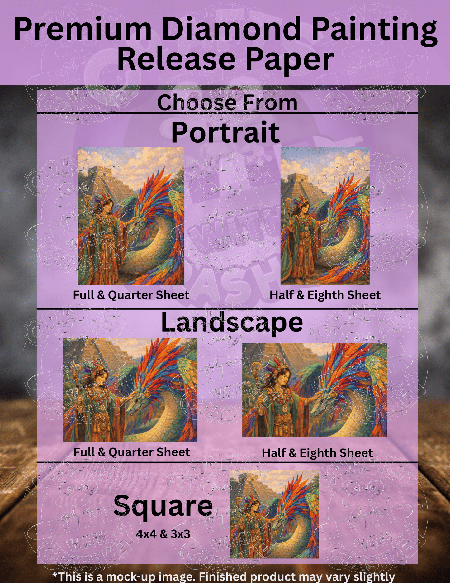"Priestess of Quetzacoatl" by ©RedNiN Gallery Premium Accessories for Diamond Painting
