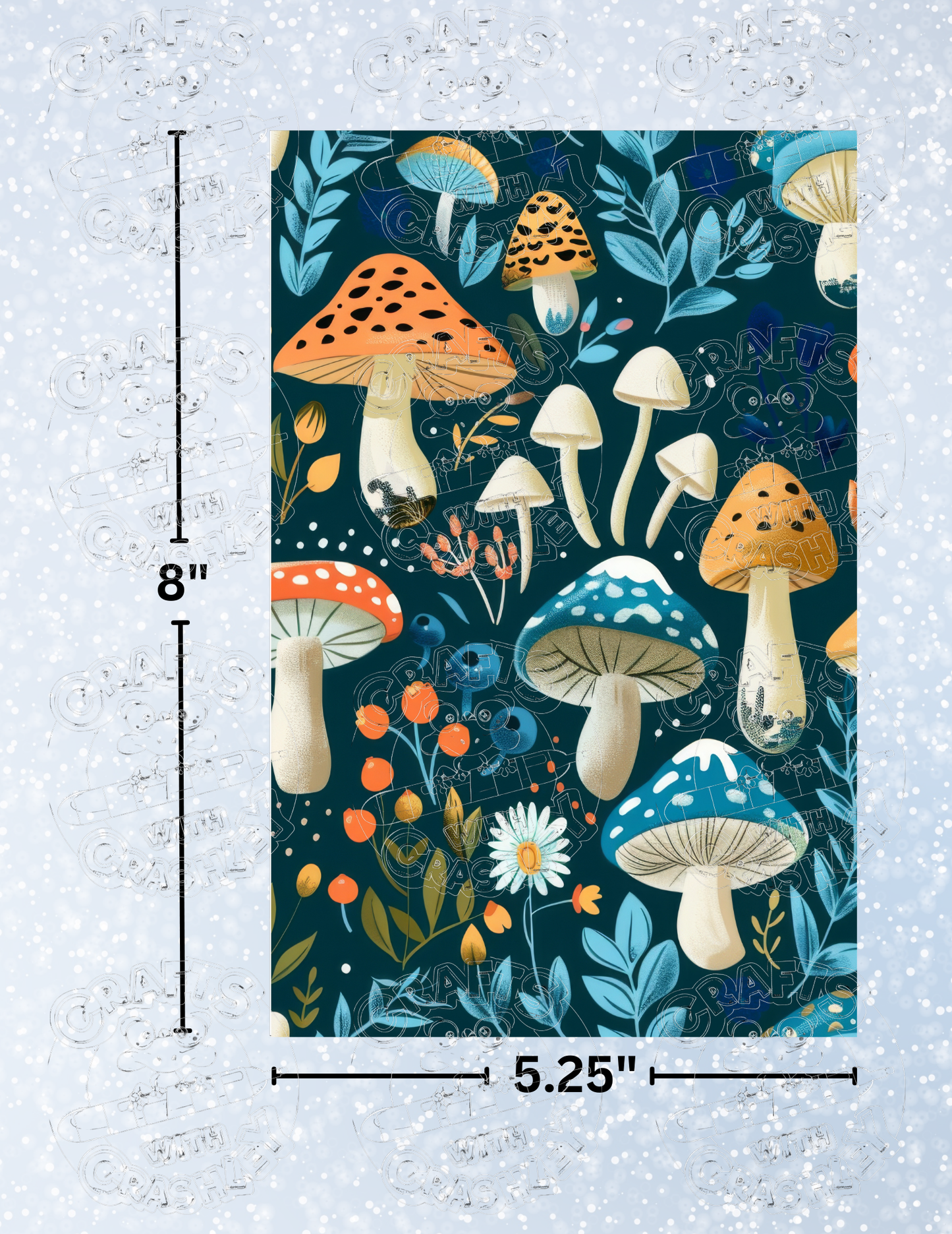 "Mushroom Land" Premium Decorative Release Papers for Diamond Painting