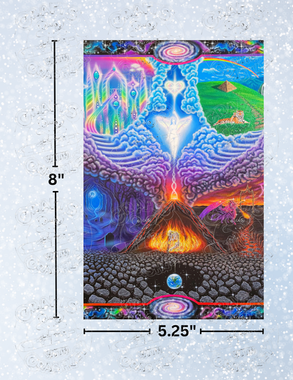 "Escaping the Illusion of Hell" by ©Becca Tindol Premium Decorative Release Papers for Diamond Painting