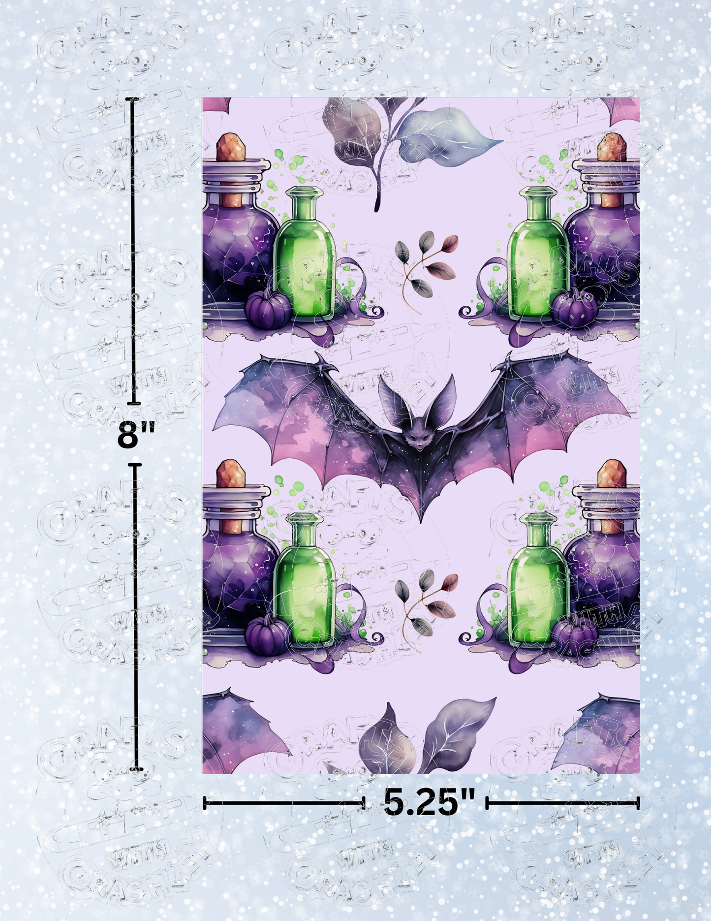 "Batty Potions" Premium Decorative Release Papers for Diamond Painting