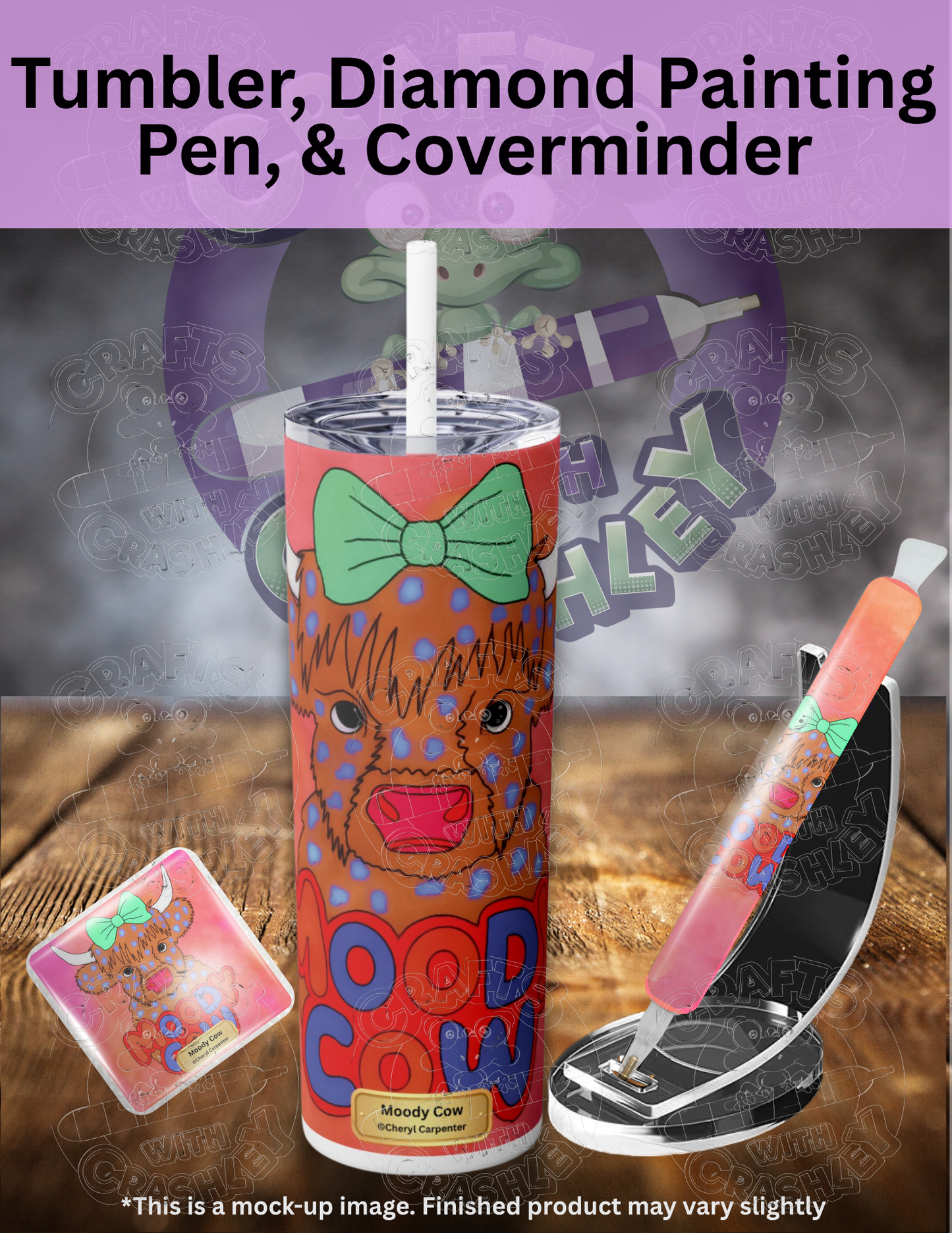 "Moody Cow" by ©Cheryl Carpenter Premium Accessories for Diamond Painting