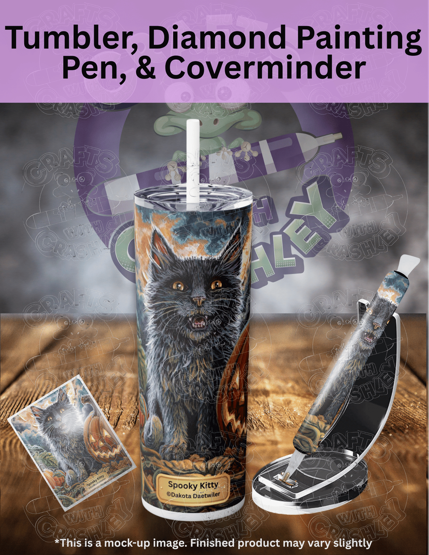 "Spooky Kitty" by ©Dakota Daetwiler Premium Accessories for Diamond Painting