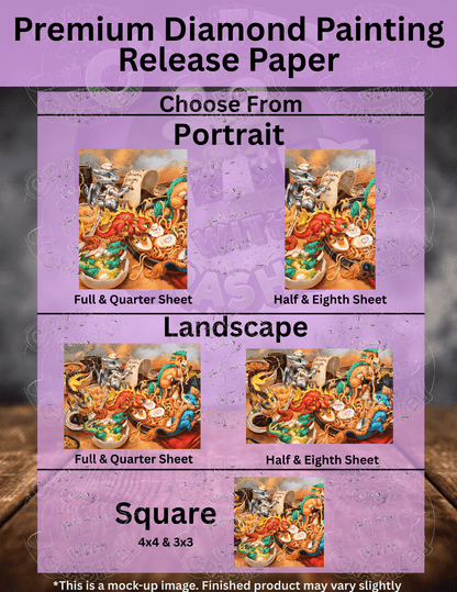 "The Noodle Dragons Bowl" by ©Christina "SixthLeafClover" Yen Premium Accessories for Diamond Painting