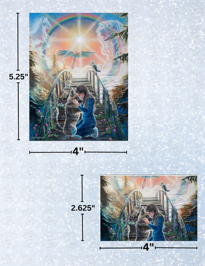 "Saying Goodbye (The Rainbow Bridge)" by ©Dakota Daetwiler Decorative Diamond Painting Release Papers