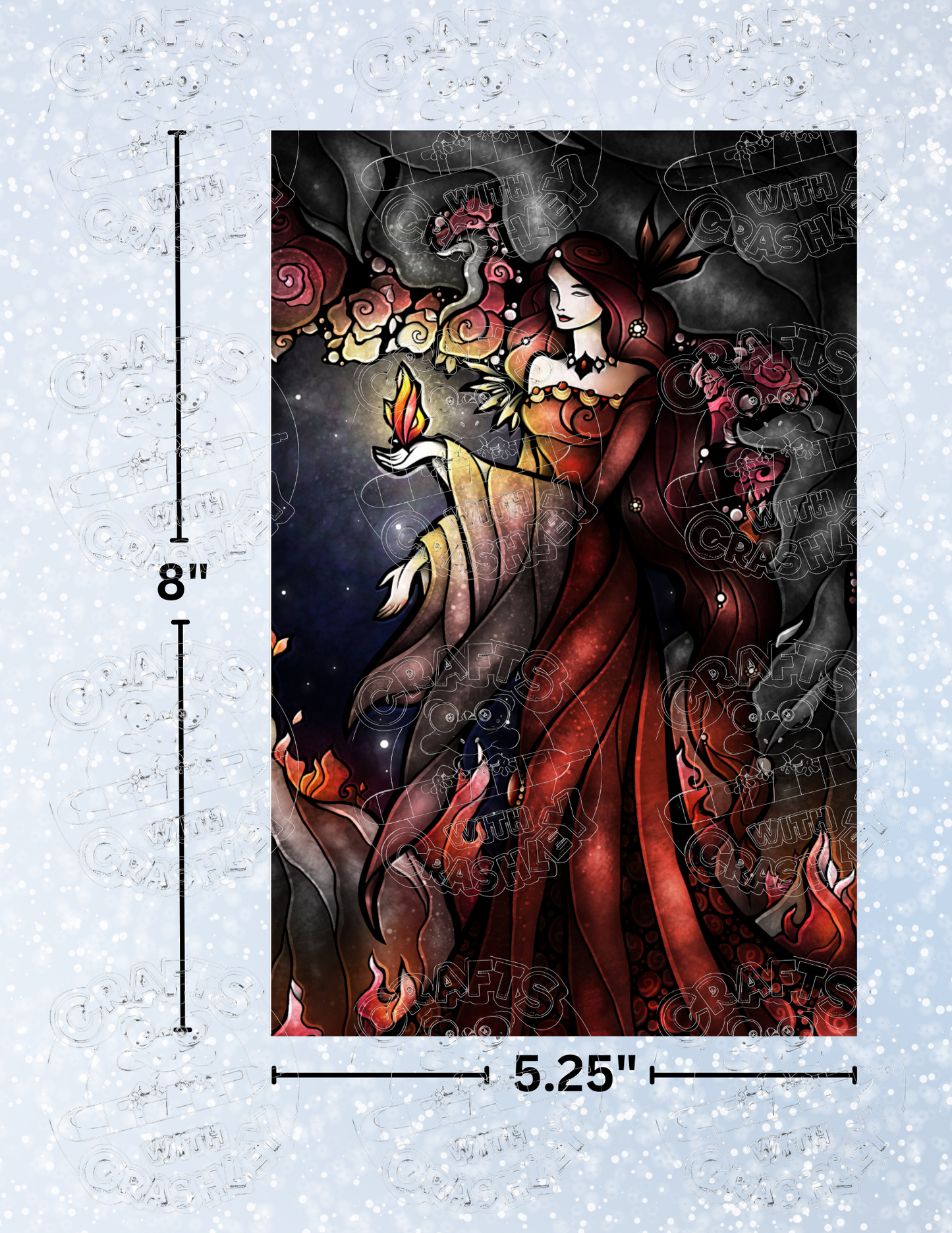 "Once Upon a Dark Night" by ©Mandie Manzano Premium Decorative Release Papers for Diamond Painting