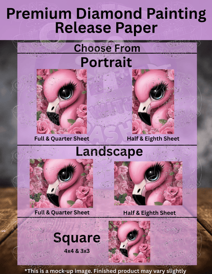 "Flamingo Rose" by ©Cocomarshmallow Premium Accessories for Diamond Painting