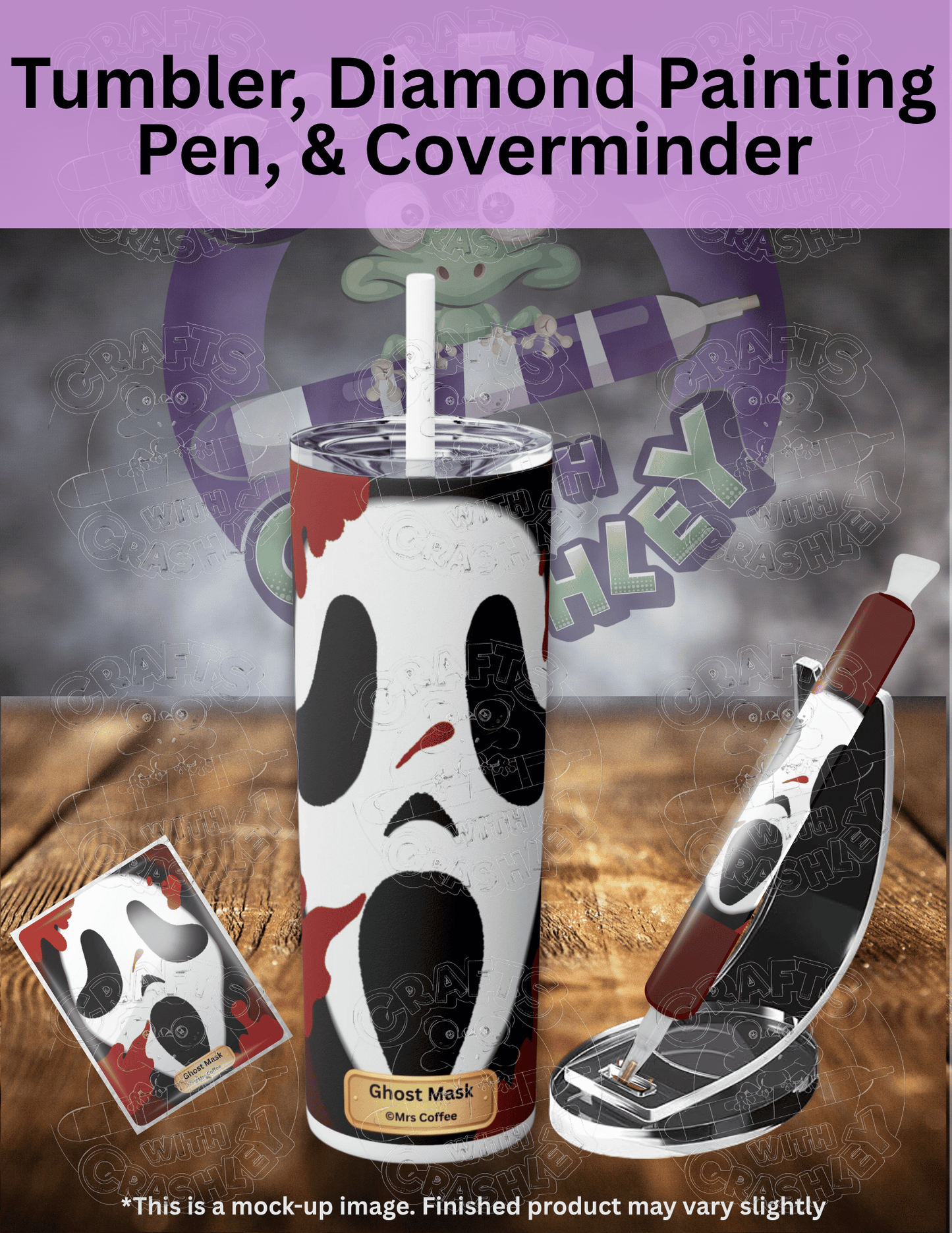 "Ghost Mask" by ©Mrs Coffee Premium Accessories for Diamond Painting