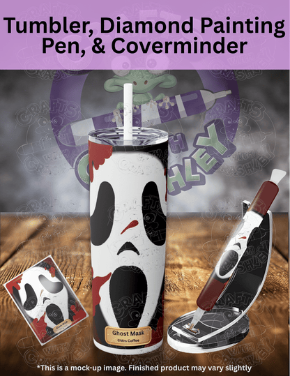 "Ghost Mask" by ©Mrs Coffee Premium Accessories for Diamond Painting