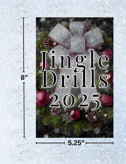 "Jingle Drills 2025" Premium Decorative Release Papers for Diamond Painting