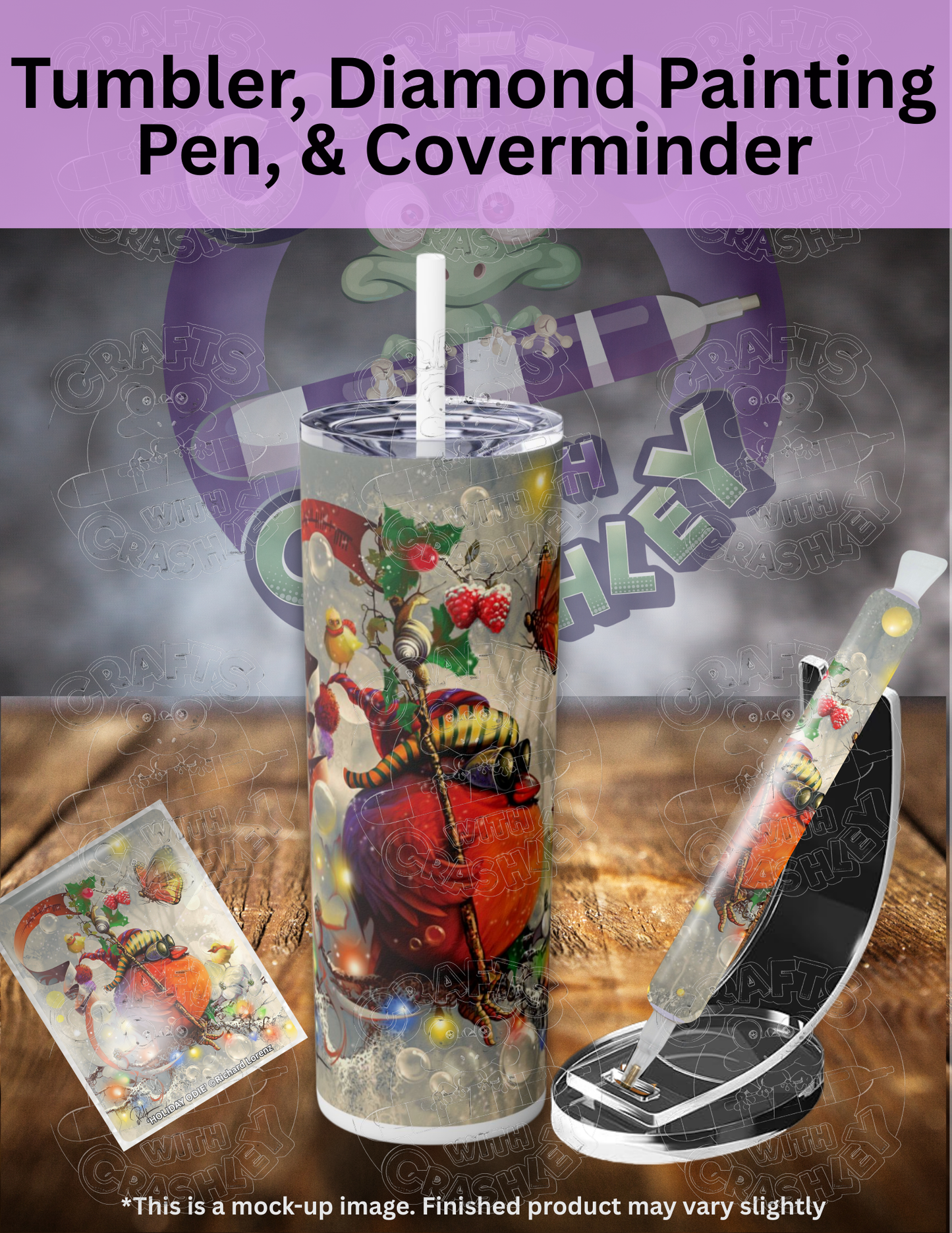 "Holiday Odie" by ©Richard Lorenz Premium Accessories for Diamond Painting