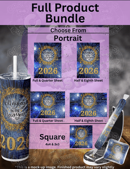"Blinging in the New Year 2026" Premium Accessories for Diamond Painting