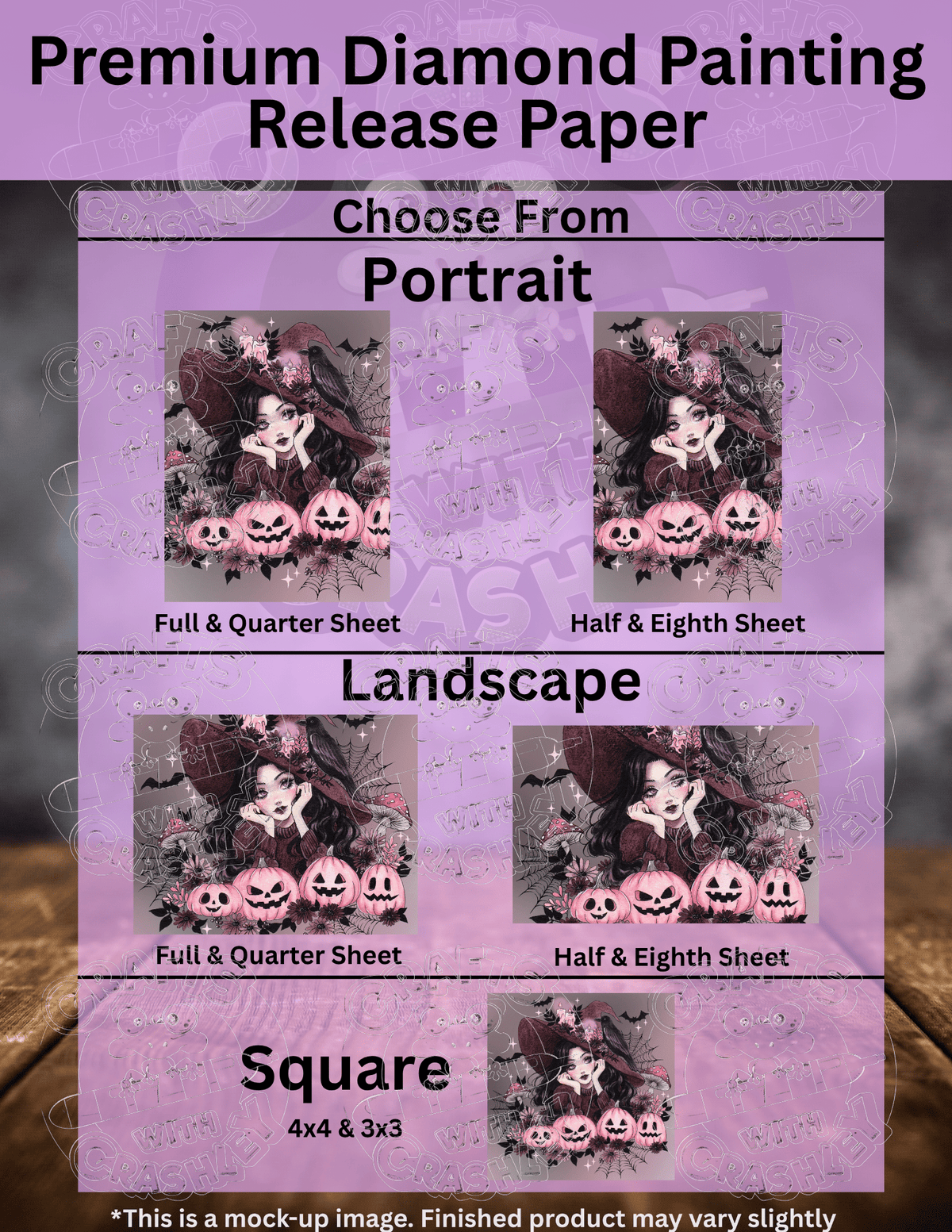 "Pink Halloween" by ©Aria Illustration Premium Accessories for Diamond Painting