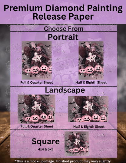 "Pink Halloween" by ©Aria Illustration Premium Accessories for Diamond Painting
