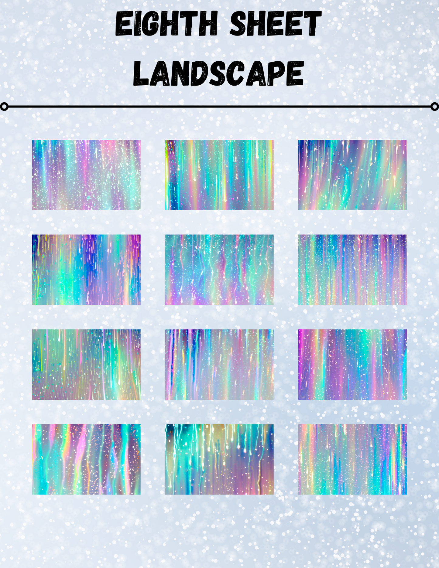 "Neon Rain" Decorative Diamond Painting Release Papers