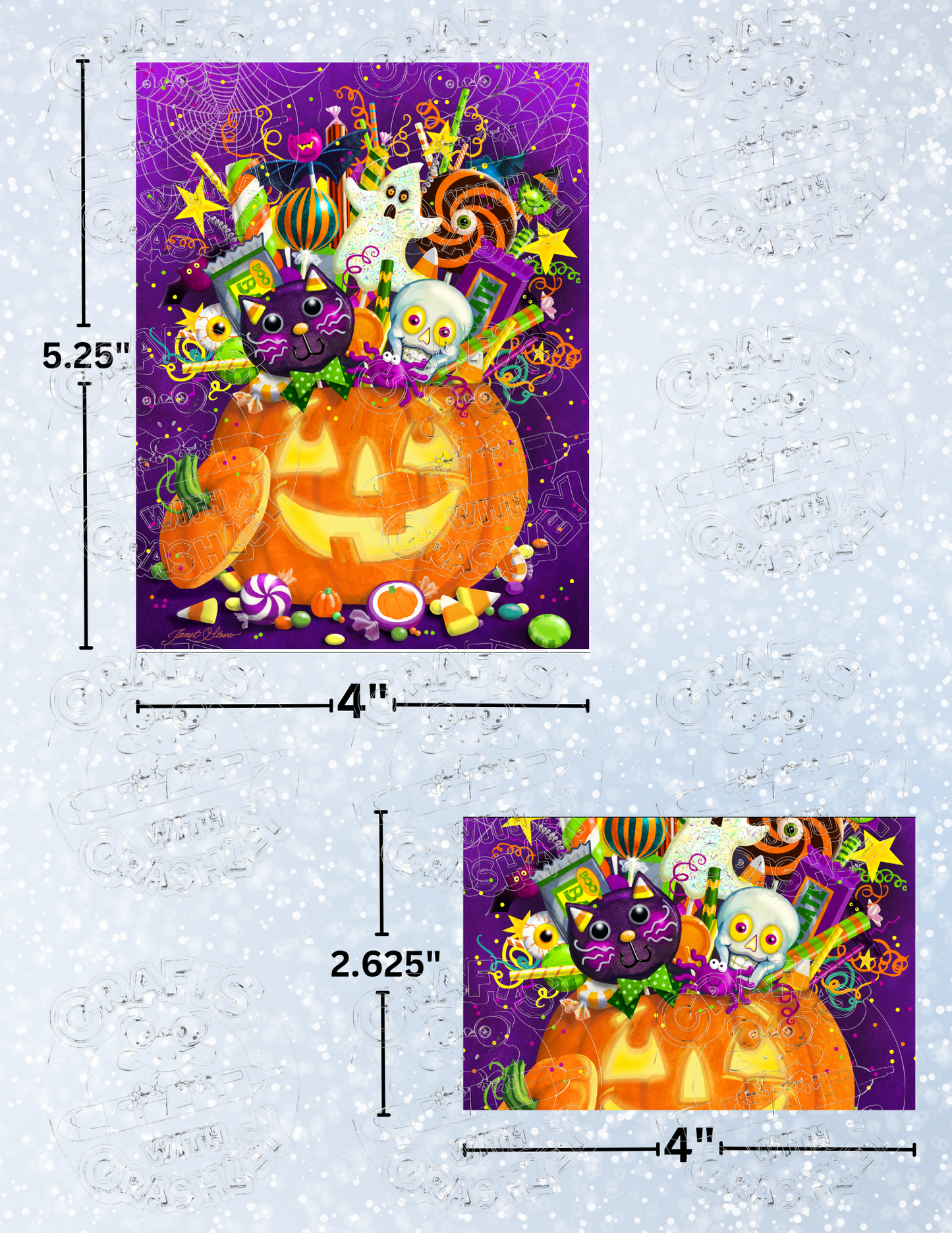 "Pumpkin Patch" by ©Janet Stever Premium Decorative Release Papers for Diamond Painting