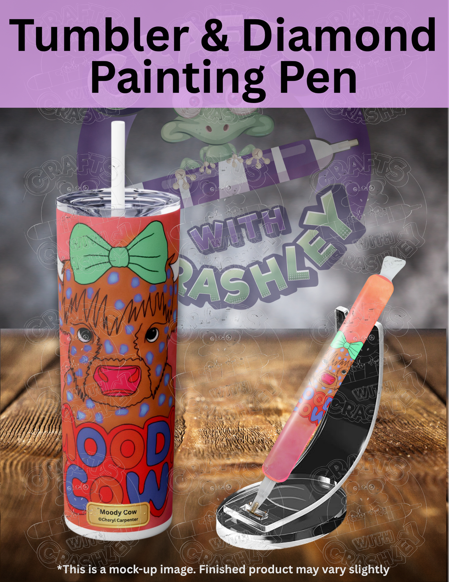 "Moody Cow" by ©Cheryl Carpenter Premium Accessories for Diamond Painting