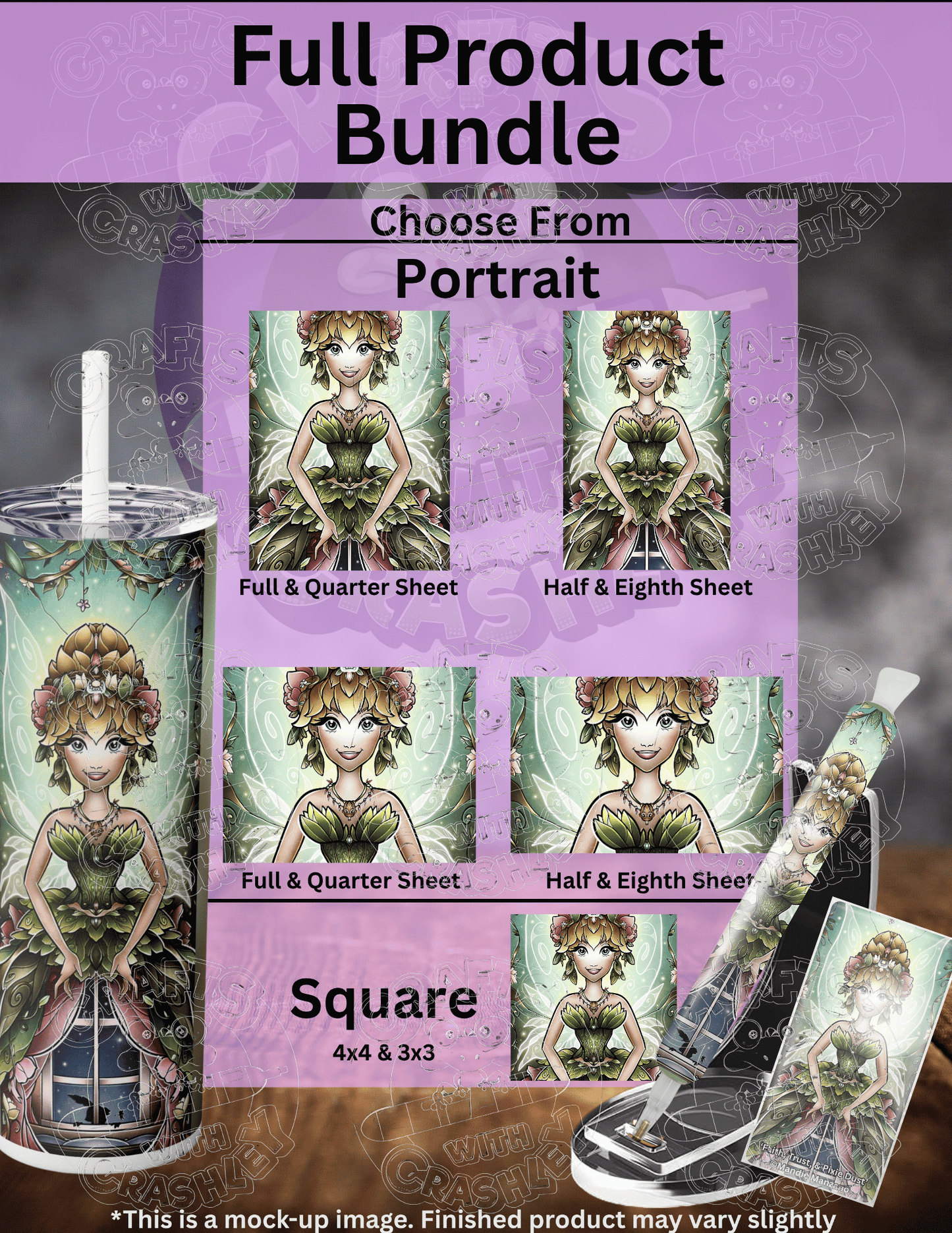 "Faith, Trust, & Pixie Dust" by ©Mandie Manzano Premium Accessories for Diamond Painting