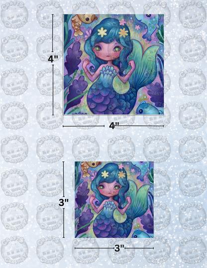 "Lapis Mermaid" by ©Jeremiah Ketner Decorative Diamond Painting Release Papers