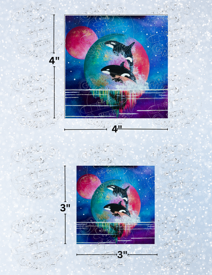 "An Evening Swim" by ©Deborah Malcolm Decorative Diamond Painting Release Papers