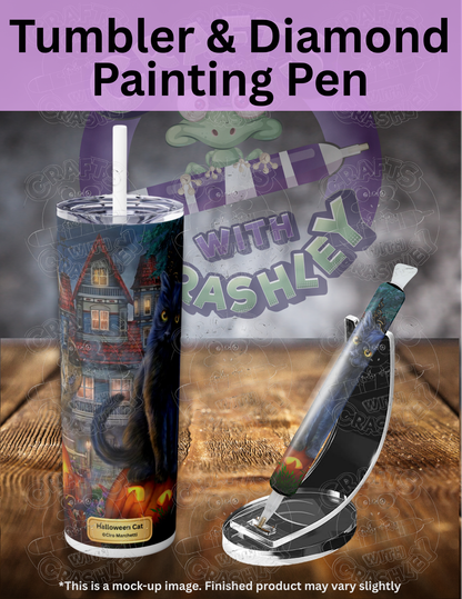 "Halloween Cat" by ©Ciro Marchetti Premium Accessories for Diamond Painting