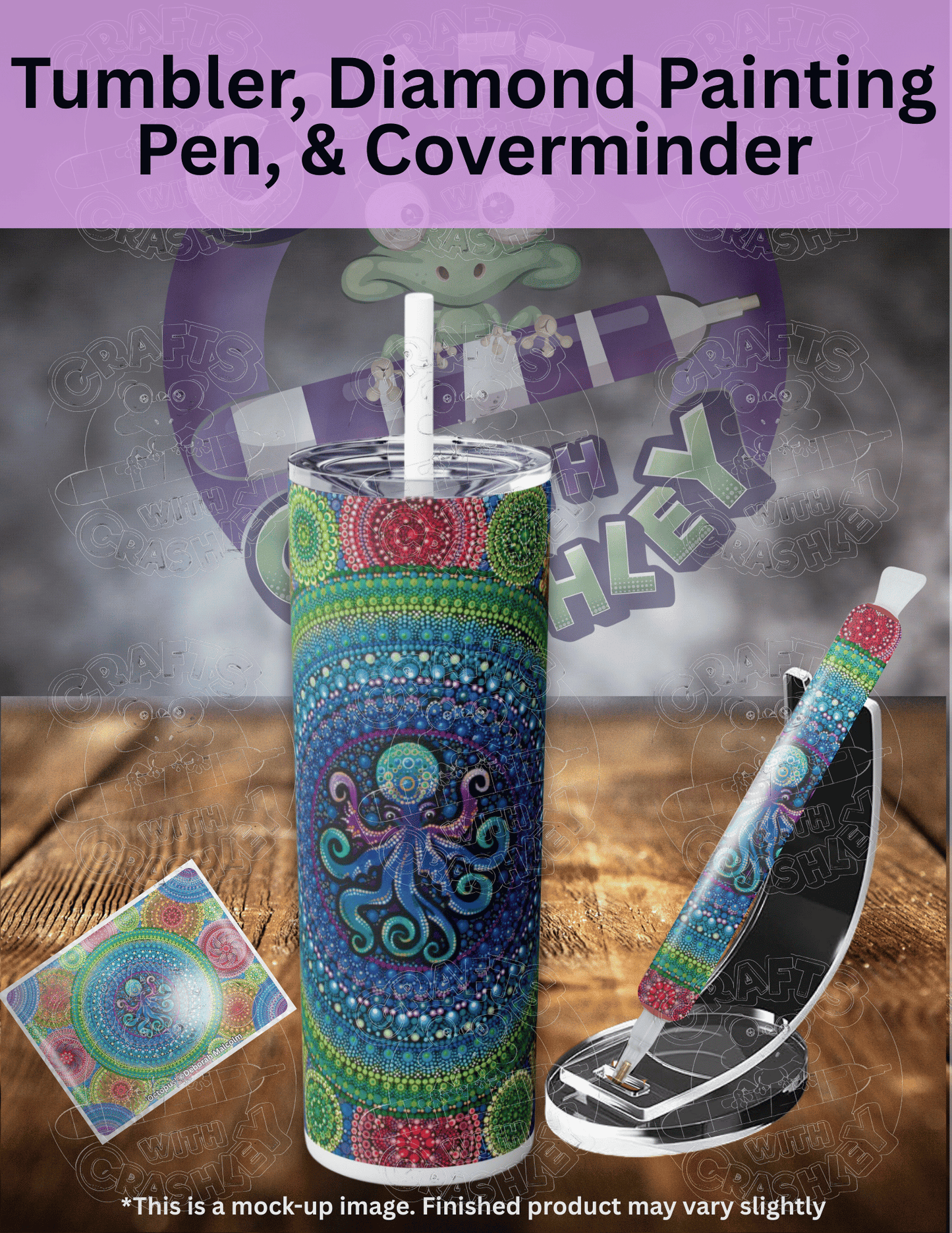 "Octopus" by ©Deborah Malcolm Premium Accessories for Diamond Painting