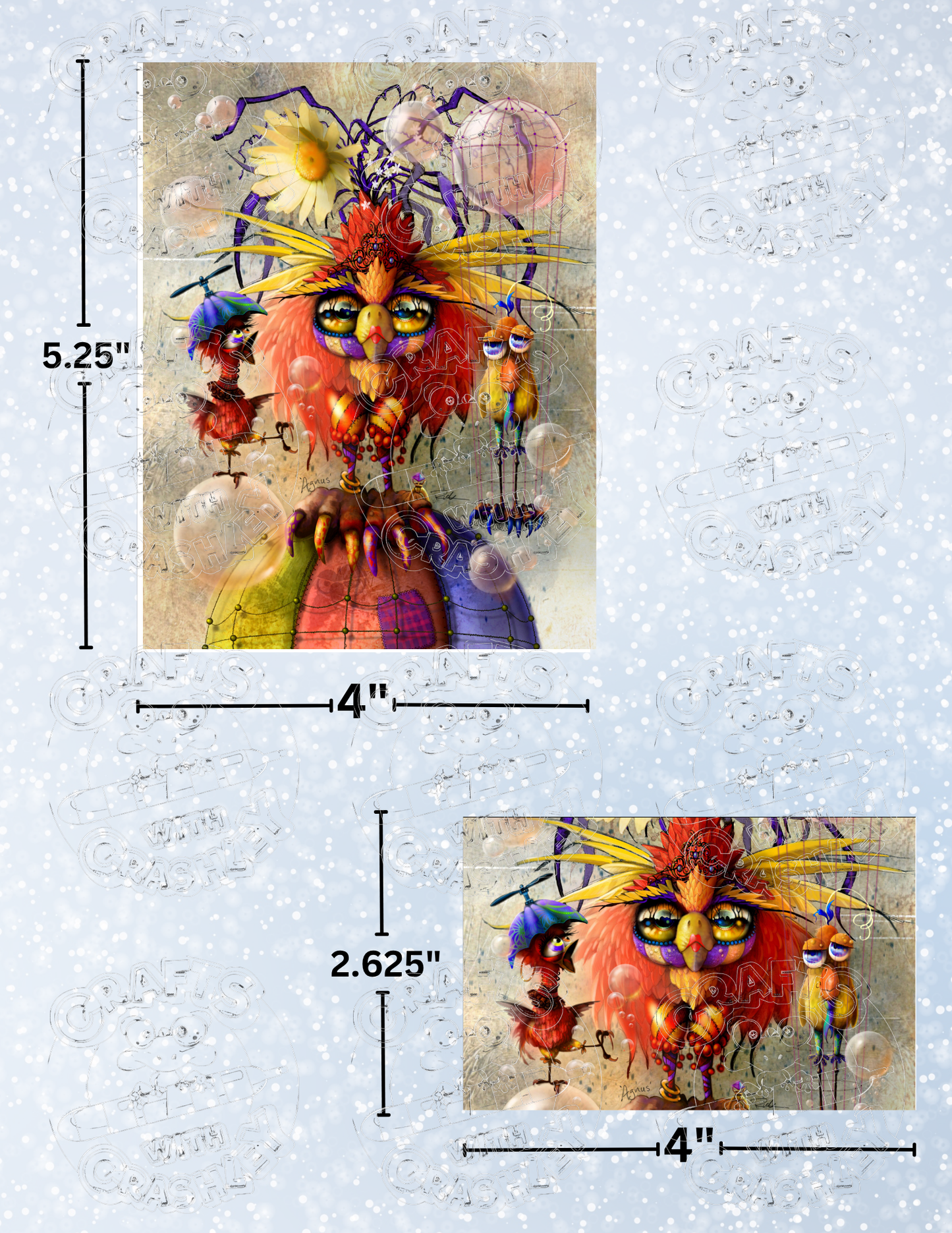 "Agnus" by ©Richard Lorenz Premium Decorative Release Papers for Diamond Painting