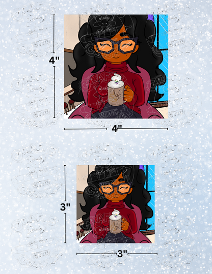 "Cozy Cafe" by Mrs Coffee Decorative Diamond Painting Release Papers