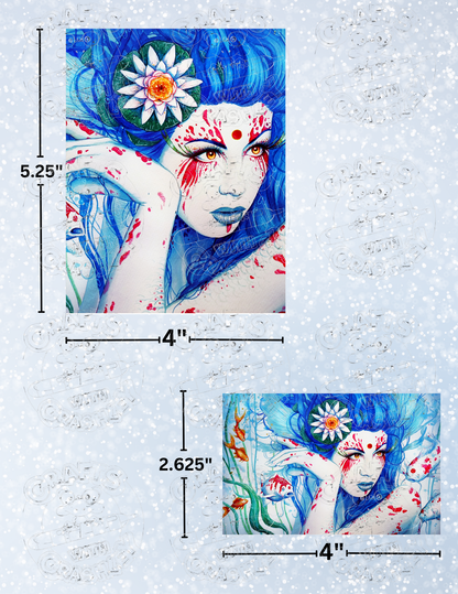 "Lady Koi" by ©JoJoes Art Premium Decorative Release Papers for Diamond Painting