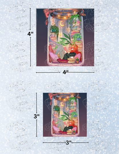 "Book and Stars" by ©Yuumei Decorative Diamond Painting Release Papers