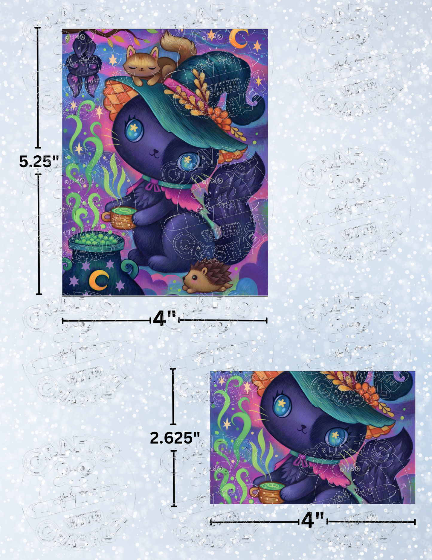 "The Witchy Kitty Brew" by ©Jeremiah Ketner Premium Decorative Release Papers for Diamond Painting