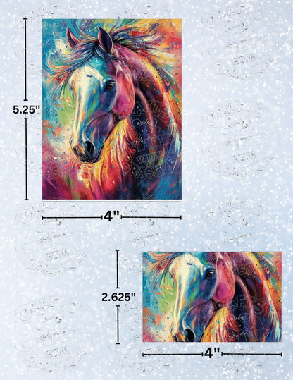 "Splattered Stallion" by ©Catriona Crehan Premium Decorative Release Papers for Diamond Painting