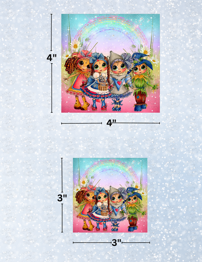 "Wizard of Oz Besties" by ©Sherri Baldy Decorative Diamond Painting Release Papers