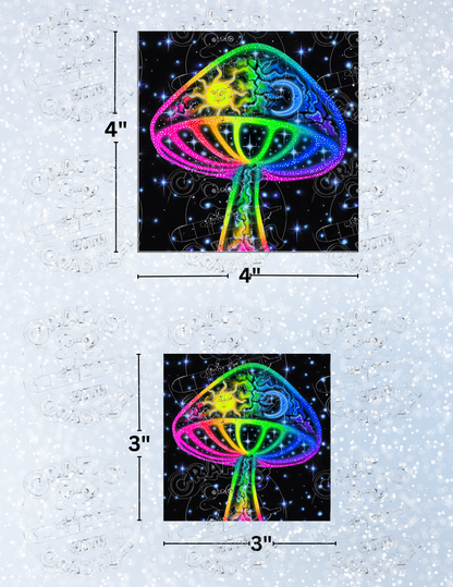 "Celestial Mushroom" by Becca Tindol Decorative Diamond Painting Release Papers