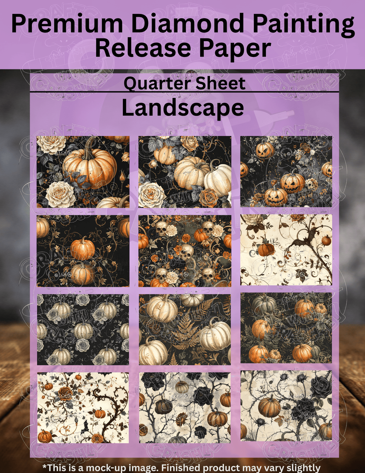 Vintage Halloween Combo Pack Premium Release Paper for Diamond Painting