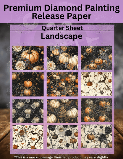 Vintage Halloween Combo Pack Premium Release Paper for Diamond Painting