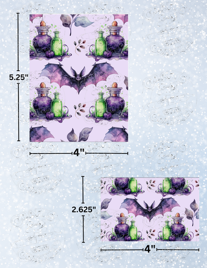 "Batty Potions" Premium Decorative Release Papers for Diamond Painting