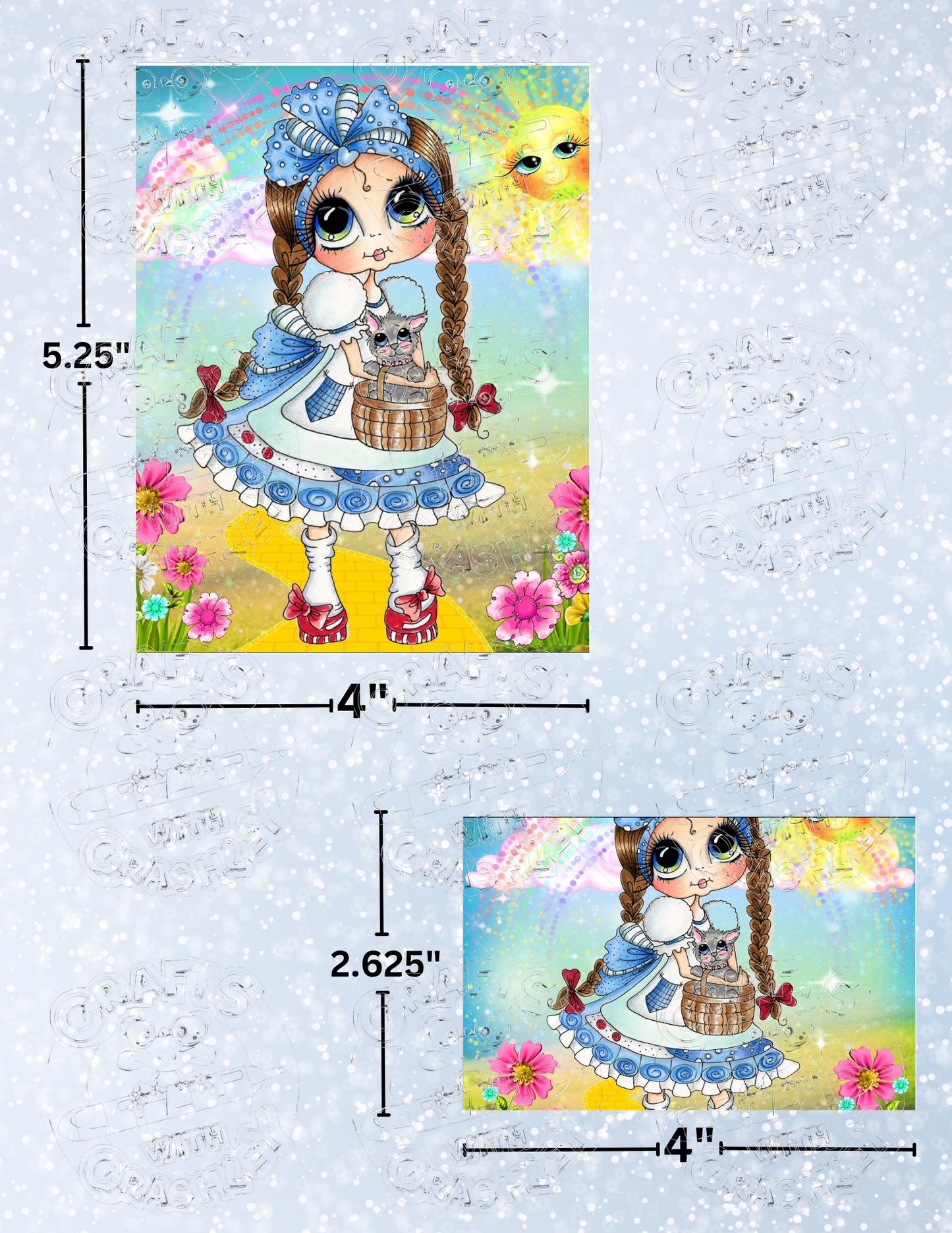 "Dorothy From Oz Bestie" by ©Sherri Baldy Premium Decorative Release Papers for Diamond Painting