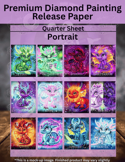 Limited Edition "Zodiac Combo Pack" by ©Sheena Pike Premium Release Paper for Diamond Painting